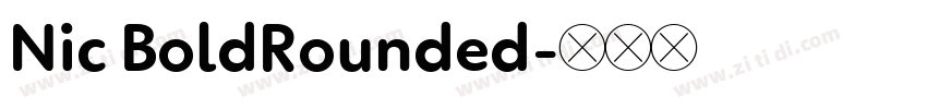 Nic BoldRounded字体转换